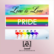 Load image into Gallery viewer, Door Kick Plate - Magnet - “Rainbow Print”- UV Printed - Multiple Sizes & Designs