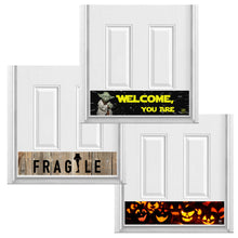 Load image into Gallery viewer, Deck the Door Decor | Rubber Magnetic Kick Plates - Interchangeable Holiday 3 Pack - Motif Collection - Multiple Sizes & Designs