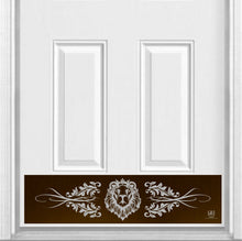 Load image into Gallery viewer, Door Kick Plate - Rubber Magnet - “Lion’s Den” - UV Printed - Multiple Faux Metal Finishes &amp; Sizes
