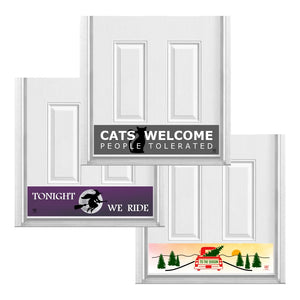 Deck the Door Decor | Rubber Magnetic Kick Plates - Interchangeable Holiday 3 Pack - Pet Lovers Collection - Multiple Sizes & Designs