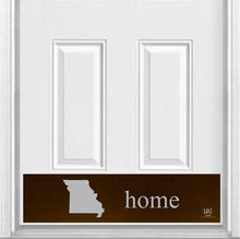 Load image into Gallery viewer, Door Kick Plate - Rubber Magnet – Personalized “Home State”- UV Printed - Multiple Faux Metal Finishes &amp; Sizes
