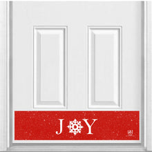 Load image into Gallery viewer, Door Kick Plate - Rubber Magnet - “Joy” Christmas Themed - UV Printed - Multiple Sizes
