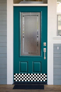 Door Kick Plate - Magnet - “Checkerboard” - UV Printed - Multiple Sizes