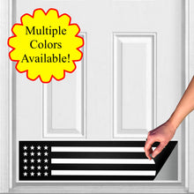 Load image into Gallery viewer, Door Kick Plate - Magnet - “Patriot” - UV Printed - Multiple Faux Metal Finishes &amp; Sizes
