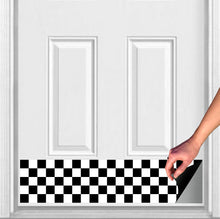 Load image into Gallery viewer, Door Kick Plate - Magnet - “Checkerboard” - UV Printed - Multiple Sizes
