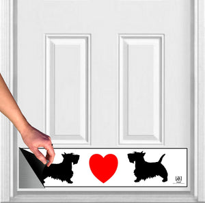 Door Kick Plate - Magnet - Customized “For the Love of Dogs (or Cats)” - UV Printed - Multiple Sizes