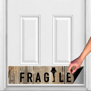 Door Kick Plate - Magnet - “FRAGILE Christmas Story” Holiday Themed - UV Printed - Multiple Sizes