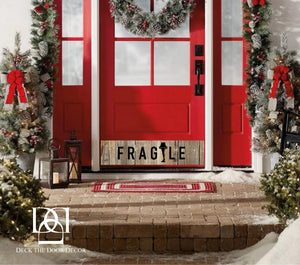 Door Kick Plate - Magnet - “FRAGILE Christmas Story” Holiday Themed - UV Printed - Multiple Sizes