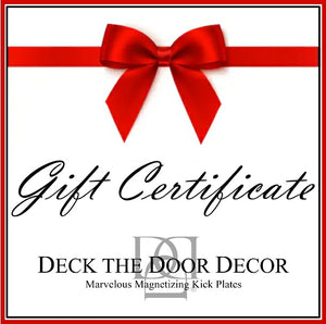 Magnetic Door Sign Kick Plate Gift Certificates