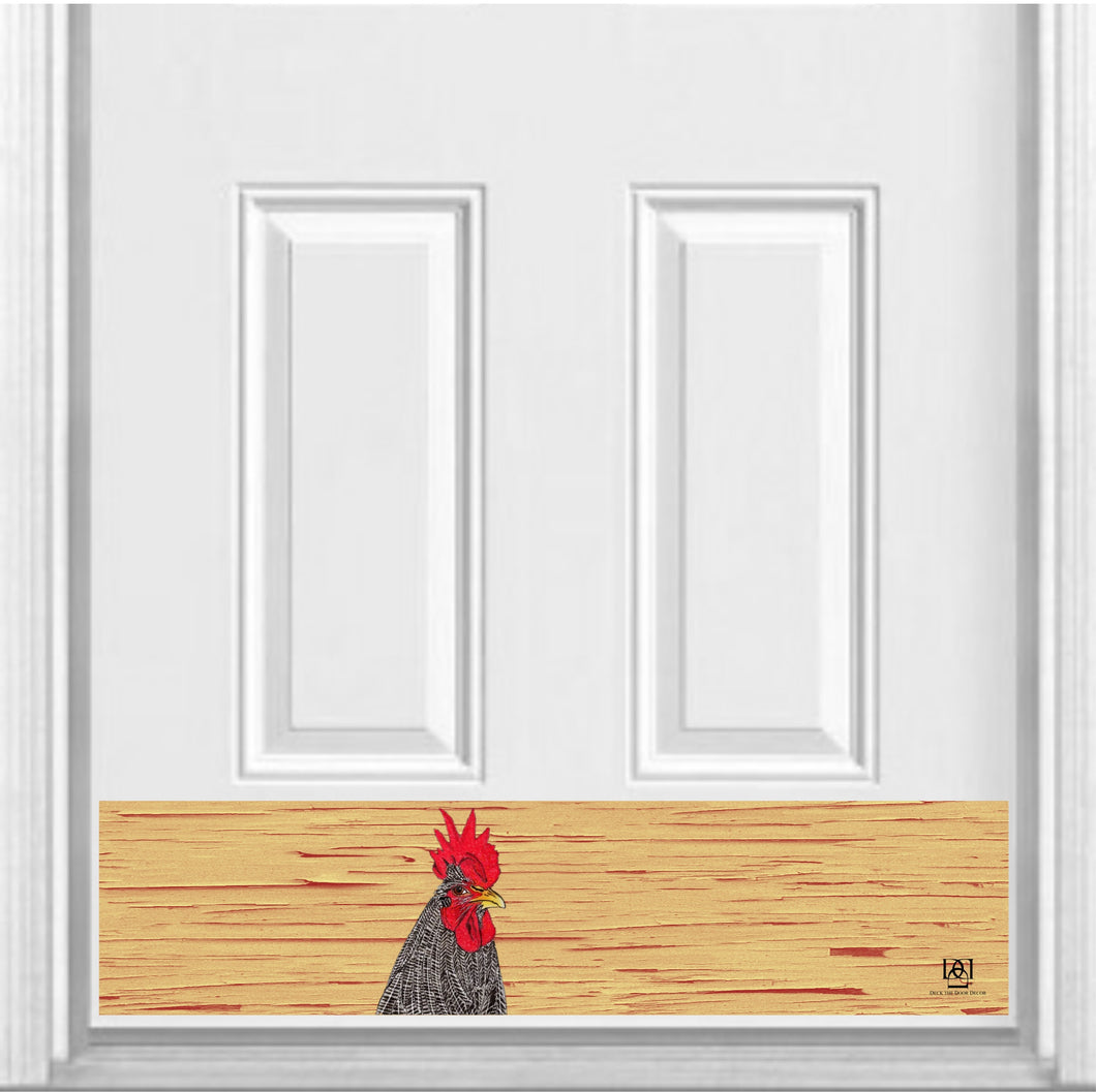 Door Kick Plate - Magnet - “Grumpy Chicken” - UV Printed - Multiple Sizes