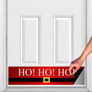 Door Kick Plate - Magnet - “HO! HO! HO!” Christmas Themed - UV Printed - Multiple Sizes