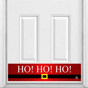 HO! HO! HO! Magnetic Kick Plate for Steel Door, 8" x 34" and 6" x 30" Size Options