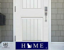Load image into Gallery viewer, Door Kick Plate - Magnet - Customized “HOME Pet Silhouette”- UV Printed - Multiple Sizes &amp; Colors
