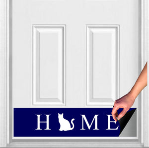 Door Kick Plate - Magnet - Customized “HOME Pet Silhouette”- UV Printed - Multiple Sizes & Colors