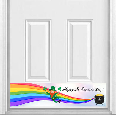 Happy St. Patrick's Day Magnetic Kick Plate for Steel Door, 8