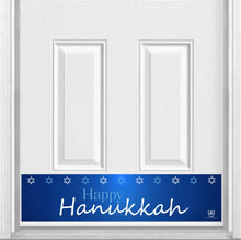 Load image into Gallery viewer, Happy Hanukkah Magnetic Kick Plate for Steel Door, 8&quot; x 34&quot; and 6&quot; x 30&quot; Size Options

