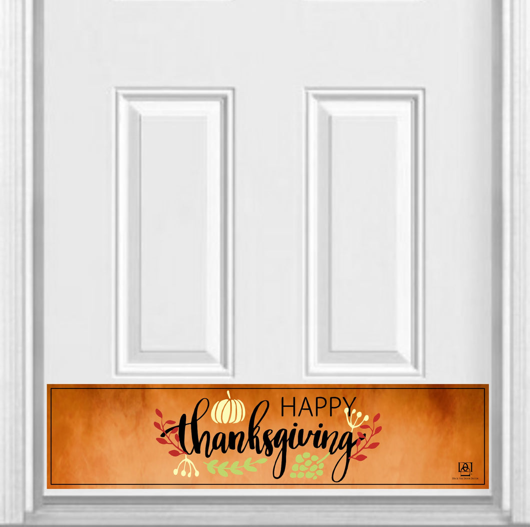 Happy Thanksgiving Magnetic Kick Plate for Steel Door, 8