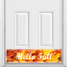 Load image into Gallery viewer, Door Kick Plate - Magnet - “Hello Fall” - UV Printed - Multiple Sizes
