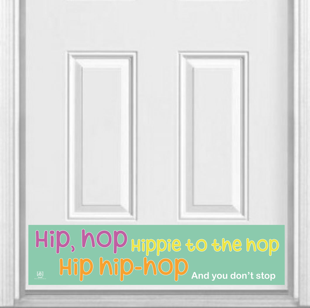 Door Kick Plate - Magnet - “Hip Hop Easter Eggs” Holiday Themed - UV Printed - Multiple Sizes
