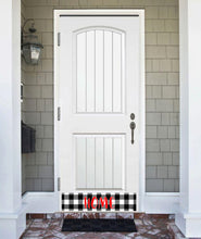 Load image into Gallery viewer, Door Kick Plate - Magnet - “Buffalo Plaid HOME” - UV Printed - Multiple Sizes
