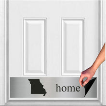 Load image into Gallery viewer, Door Kick Plate - Magnet – Personalized “Home State”- UV Printed - Multiple Faux Metal Finishes &amp; Sizes

