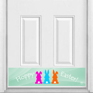 Hoppy Easter! Magnetic Kick Plate for Steel Door, 8" x 34" and 6" x 30" Size Options