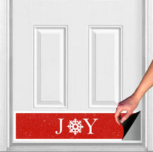 Load image into Gallery viewer, Door Kick Plate - Magnet - “Joy” Christmas Themed - UV Printed - Multiple Sizes
