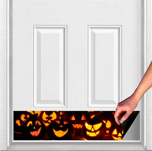 Door Kick Plate - Magnet - “Jack-O-Lantern” Halloween Themed - UV Printed - Multiple Sizes