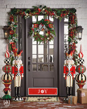 Load image into Gallery viewer, Door Kick Plate - Magnet - “Joy” Christmas Themed - UV Printed - Multiple Sizes

