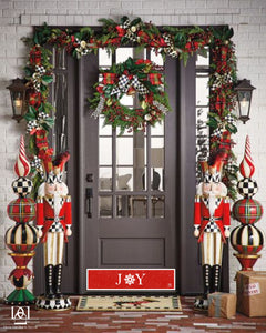 Door Kick Plate - Magnet - “Joy” Christmas Themed - UV Printed - Multiple Sizes