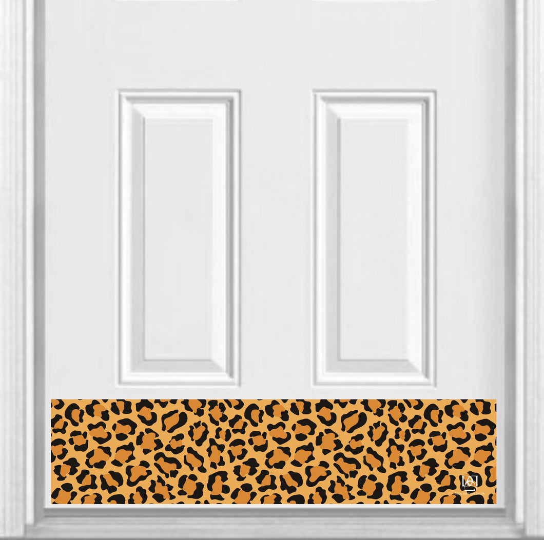 Door Kick Plate - Magnet - “Leopard Print”- UV Printed - Multiple Sizes & Designs