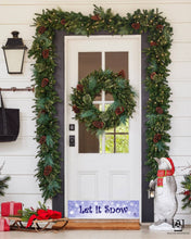 Load image into Gallery viewer, Door Kick Plate - Magnet - “Let it Snow” Holiday Themed - UV Printed - Multiple Sizes
