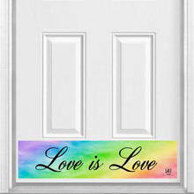 Load image into Gallery viewer, Love is Love Magnetic Kick Plate for Steel Door, 8&quot; x 34&quot; and 6&quot; x 30&quot; Size Options
