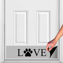 Load image into Gallery viewer, Door Kick Plate - Magnet - “LOVE Paw Print”- UV Printed - Multiple Sizes &amp; Color Options

