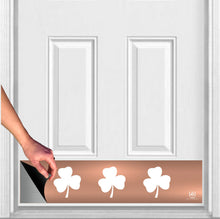 Load image into Gallery viewer, Door Kick Plate - Magnet - “Shamrock” - UV Printed - Multiple Faux Metal Finishes &amp; Sizes
