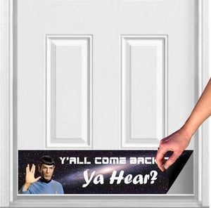 Door Kick Plate - Magnet - “Spock Meme” - UV Printed - Multiple Sizes & Designs