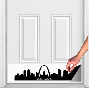 Door Kick Plate - Magnet - “St. Louis Skyline” - UV Printed - Multiple Sizes & Designs