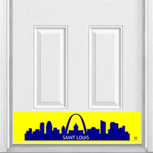 Load image into Gallery viewer, Door Kick Plate - Magnet - “St. Louis Skyline” - UV Printed - Multiple Sizes &amp; Designs
