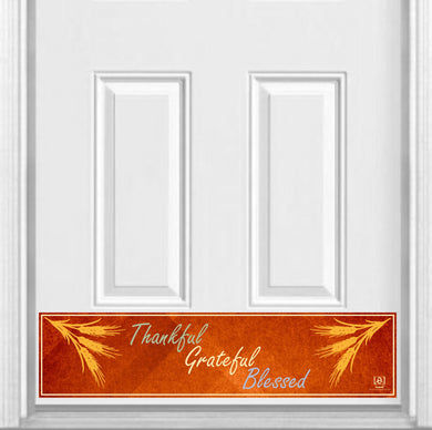 Thankful, Grateful, Blessed Magnetic Kick Plate for Steel Door, 8