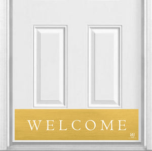 Door Kick Plate - Magnet - “Traditional Welcome” - UV Printed - Multiple Sizes