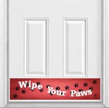 Load image into Gallery viewer, Wipe Your Paws Magnetic Kick Plate for Steel Door, 8&quot; x 34&quot; and 6&quot; x 30&quot; Size Options
