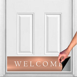 Door Kick Plate - Magnet - “Traditional Welcome” - UV Printed - Multiple Sizes